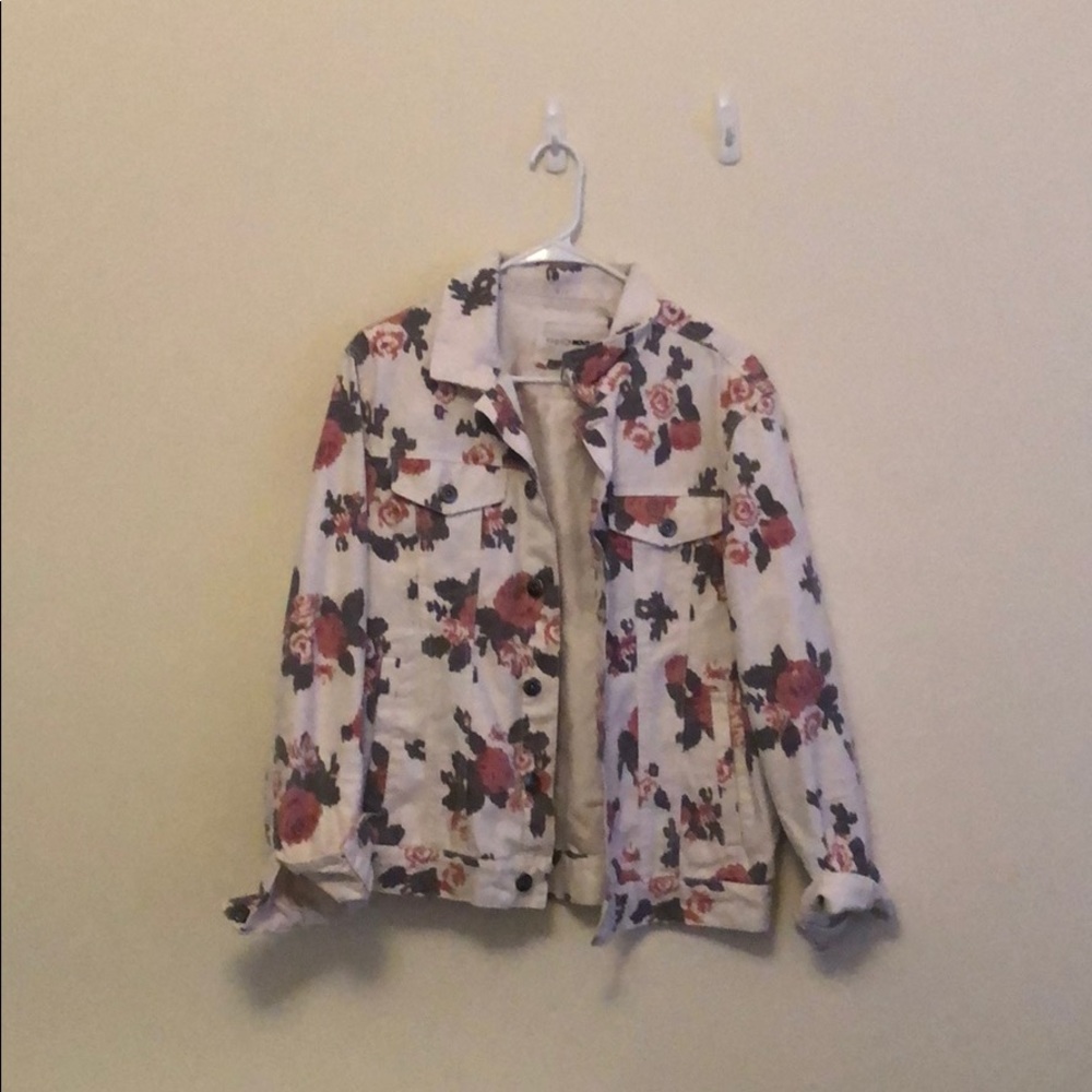 White jean jacket